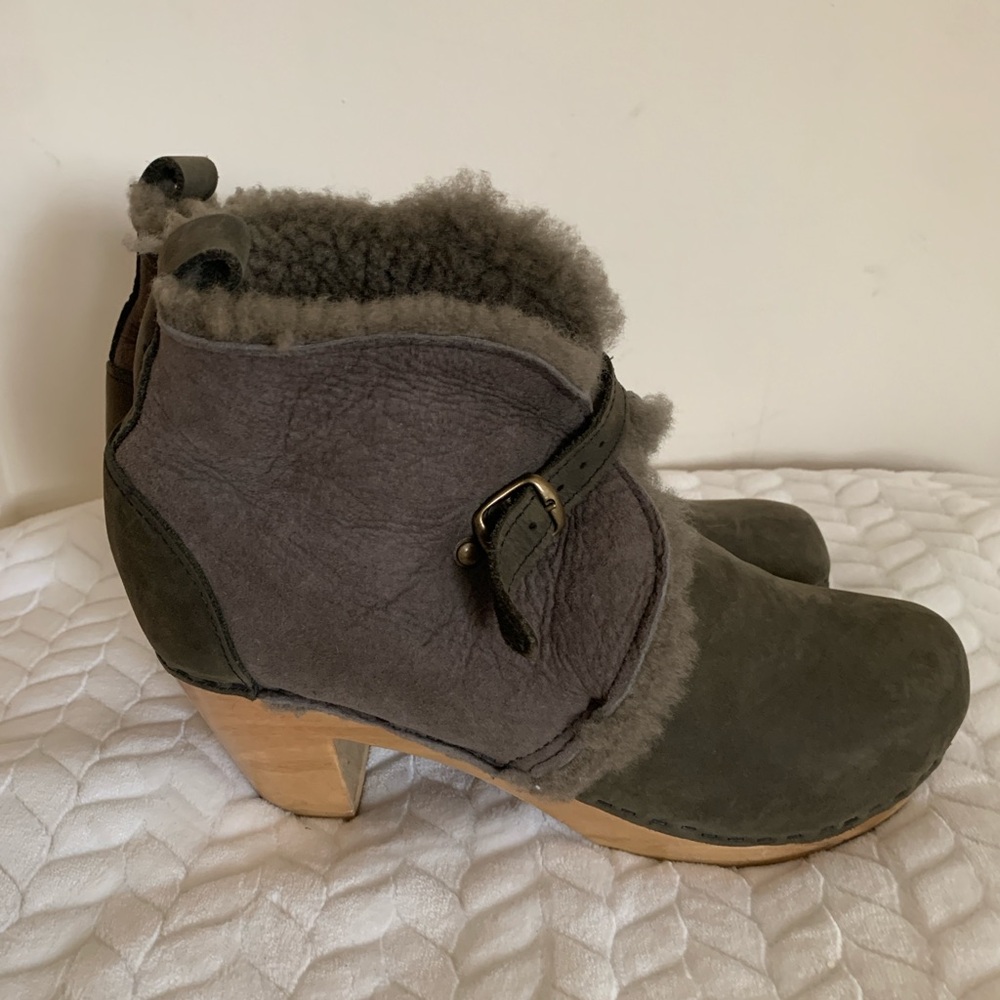 No. 6 Women's Shearing Clog Boots with Buckle [Size 41] - Picture 2 of 7